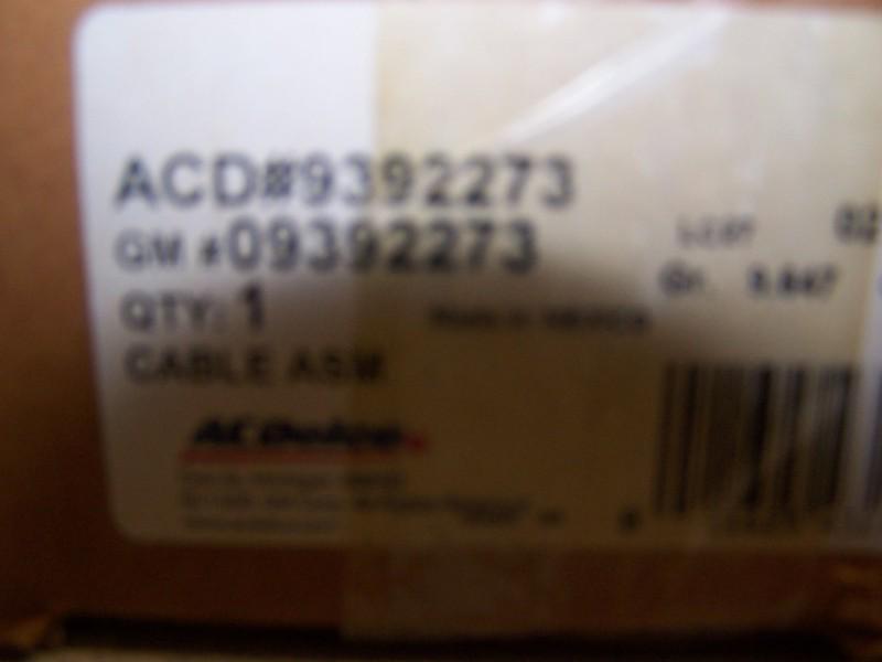 Genuine gm antenna cable asm new in box oem gm # 09392273 uv7