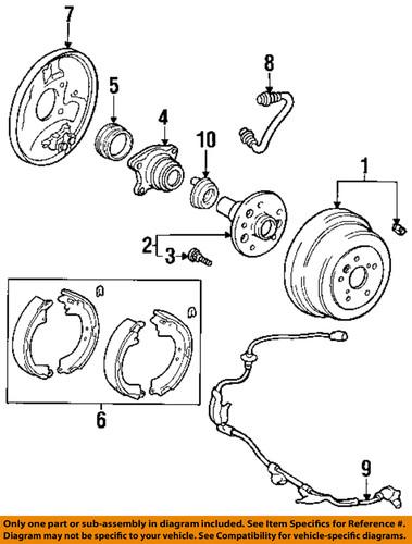 Toyota oem 8954542020 rear abs wheel sensor/abs wheel speed sensor
