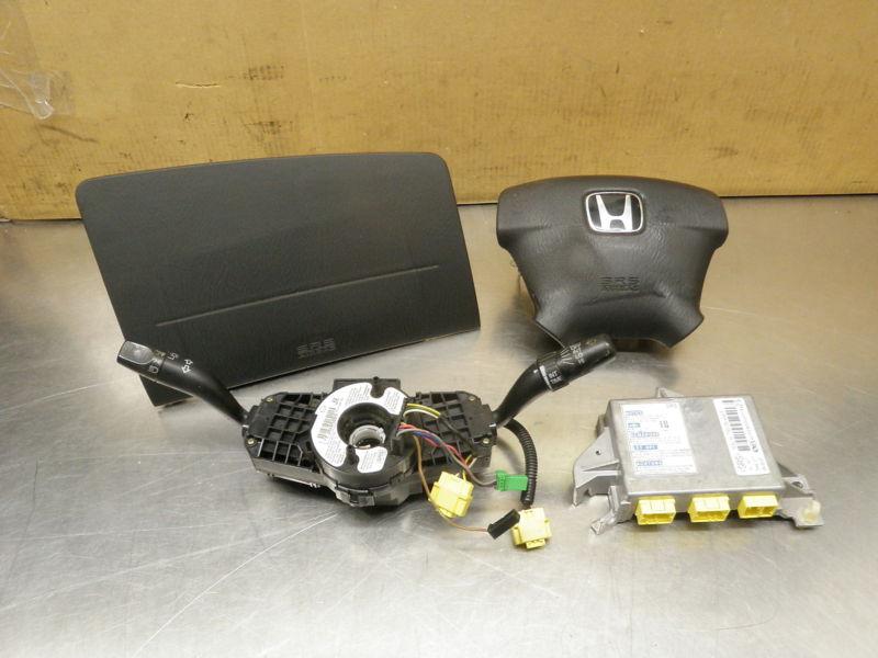 01 02 honda civic air bag set w/ computer 0806660
