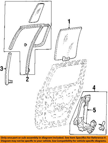 Ford oem 6l2z-7827001-ba window regulator