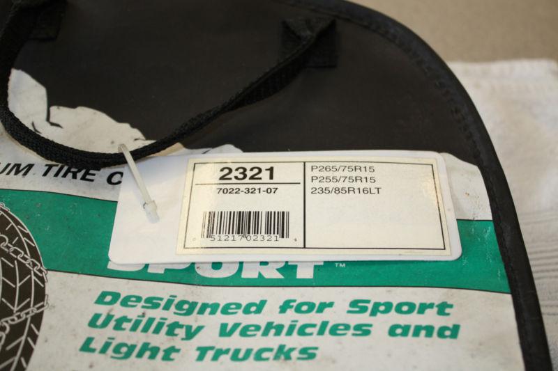 Laclede Alpine Sport Tire Chains Part #2321 NEW, US $39.99, image 2