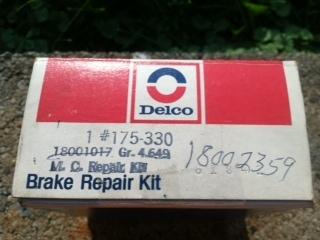 Nos 70-81 firebird moraine  power disc brake master cylinder repair kit 