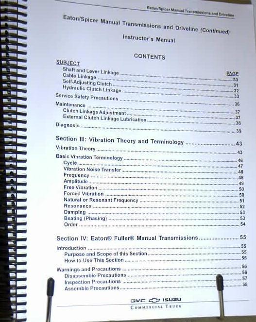 2003 GMC ISUZU TRUCKS EATON SPICER MANUAL TRANSMISSION & DRIVELINE MANUAL , US $34.87, image 2