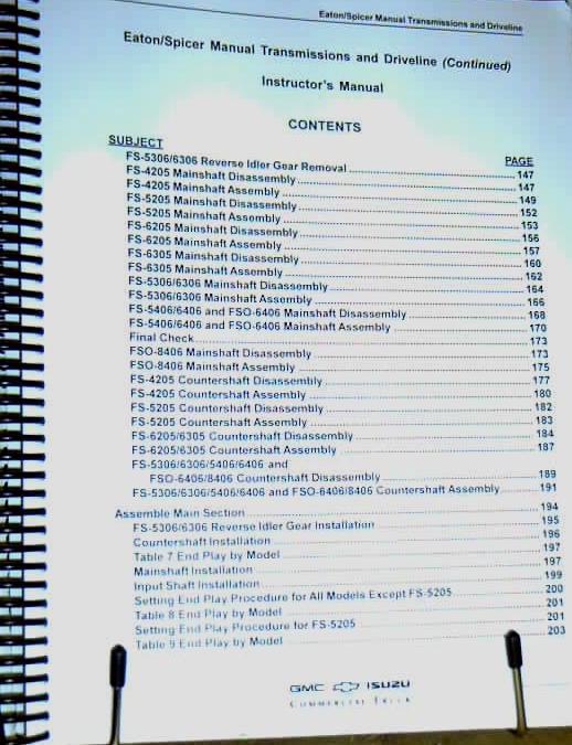 2003 GMC ISUZU TRUCKS EATON SPICER MANUAL TRANSMISSION & DRIVELINE MANUAL , US $34.87, image 5