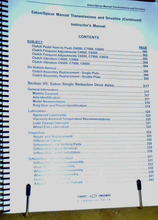 2003 GMC ISUZU TRUCKS EATON SPICER MANUAL TRANSMISSION & DRIVELINE MANUAL , US $34.87, image 8