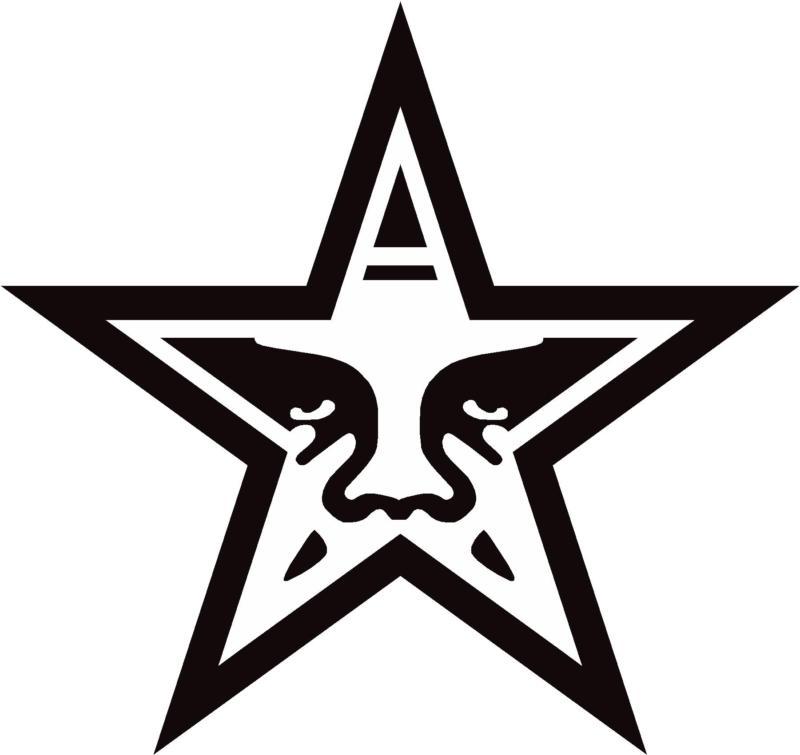 Obey clothing star obey the giant street art new logo decal sticker - 2