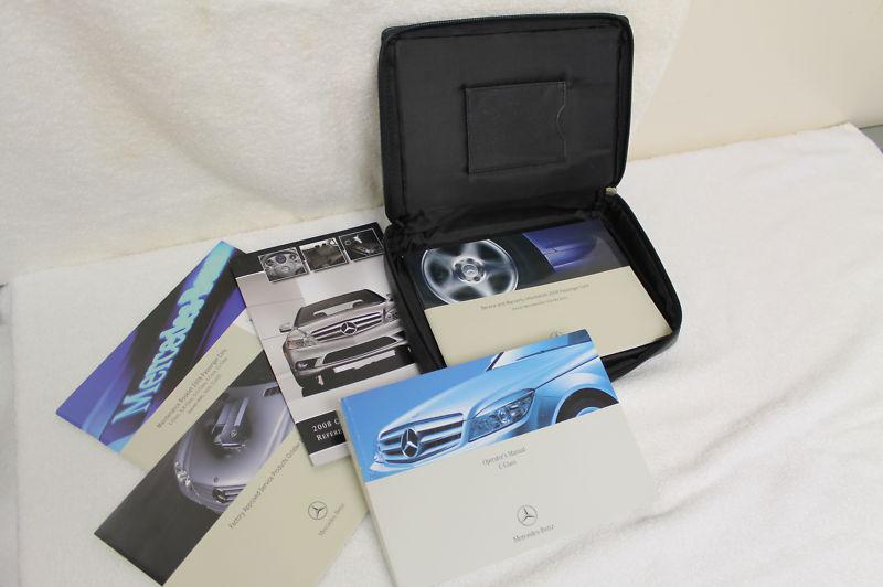 2008 mercedes c class complete owner's manual w/ case
