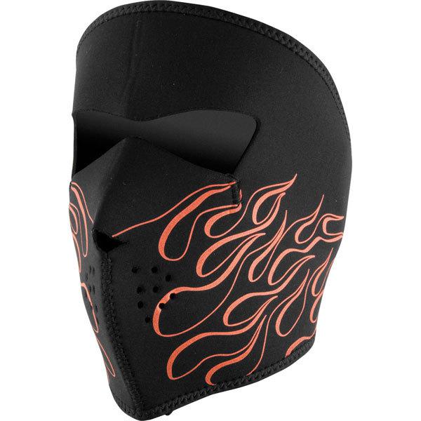 Orange flames zan headgear orange flames neoprene full face mask