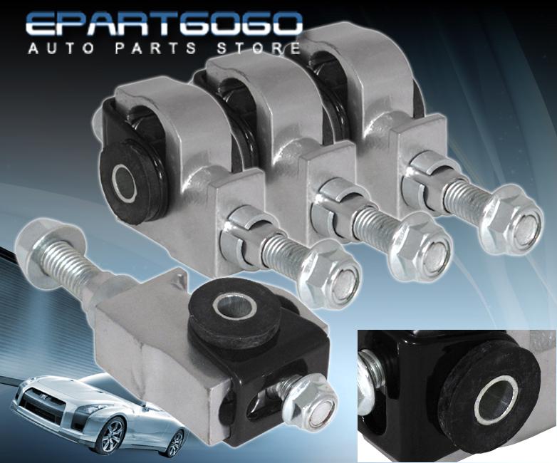 88-95 honda civic del sol eg jdm 4 piece silver adjustable front camber kit set
