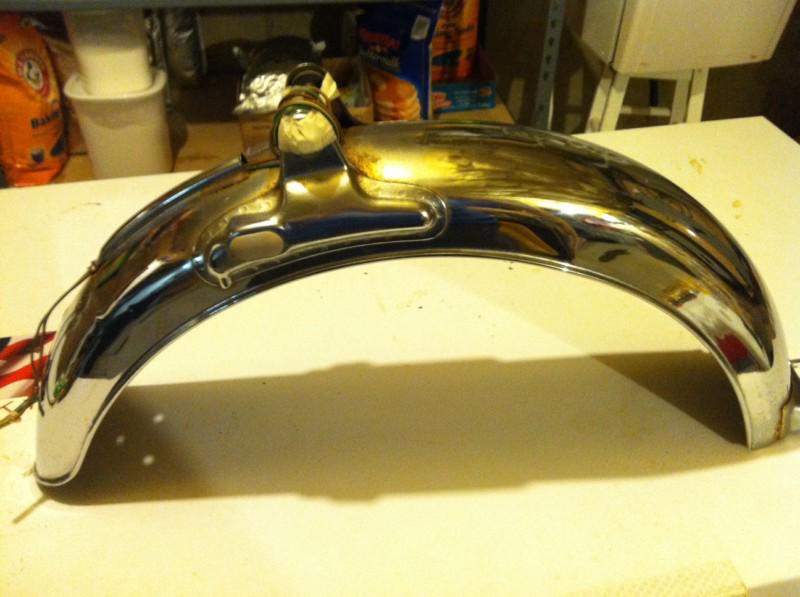 1967-1969 honda cl 90 scrambler rear fender with wires and mounting bolts