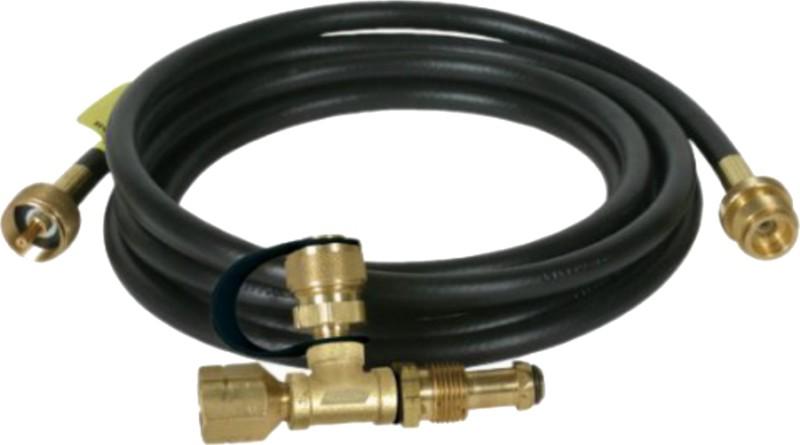Propane tee, 3-port w/12' hose, rv/camper/trailer, 1-pk #03127