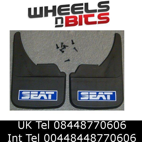 Seat mudflaps universal fitting mudflaps for front or rear shipping blue