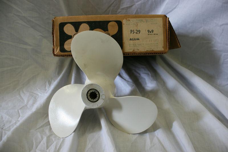 Michigan wheel propeller pj-29 omc part #389068 fits johnson/evinrude 14-28 hp