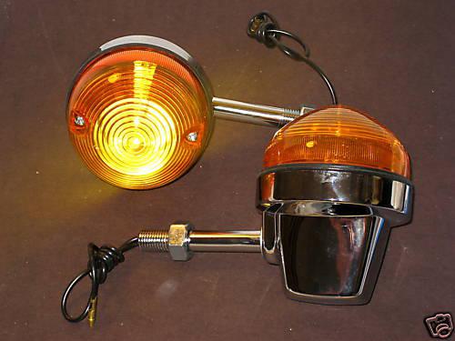 Turn signal short stem lucas replica blinkers signals directional assembly 56606