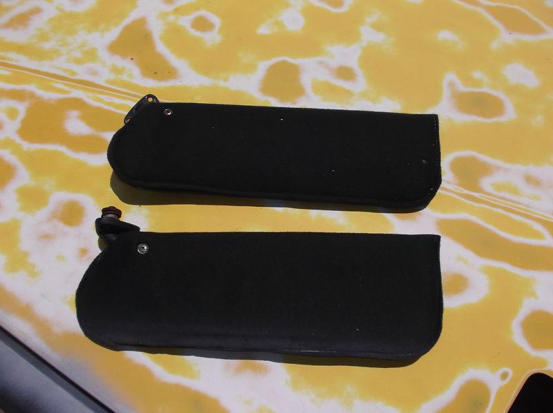 82 92 camaro firebird black t top sun visors - nice