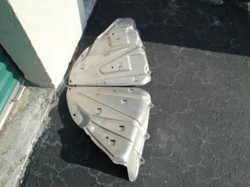 Oem corvette c6 & c5 fuel tank shields  fits 03-13 years free shipping