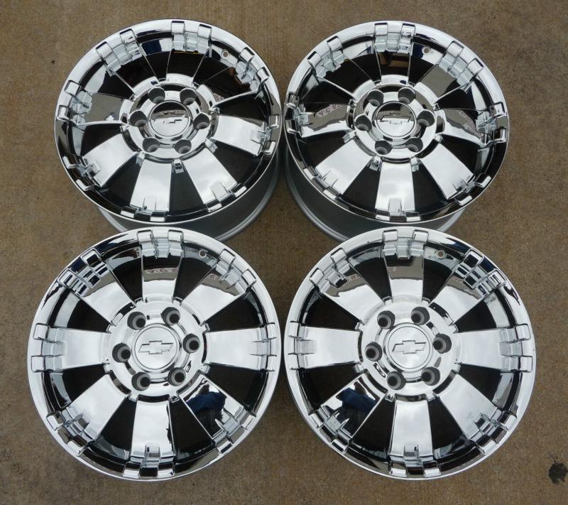 2000-2013 silverado tahoe avalanche suburban 18" chrome wheels 17801491