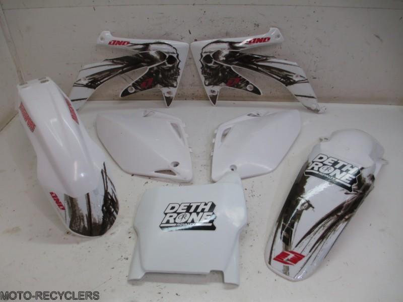 06 crf450r crf450 plastic front rear fender side plates shrouds #180-7782