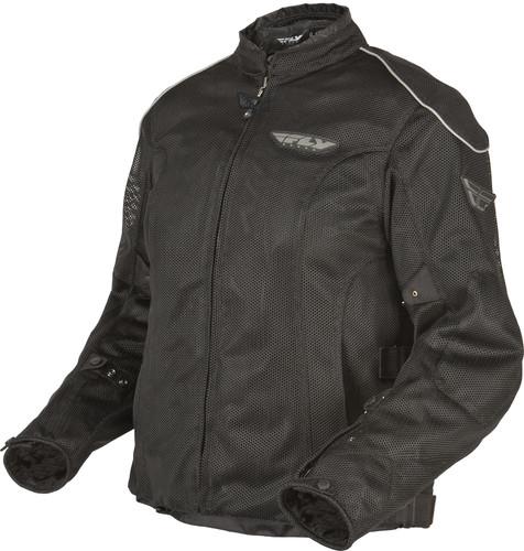 Fly racing coolpro ii ladies mesh motorcycle jacket black 3w