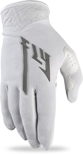 Fly racing pro lite mx gloves white/gray