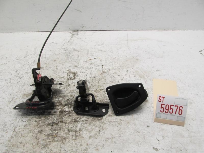 99 00 saturn scc 3dr coupe left rear door upper lower lock latch door handle oem