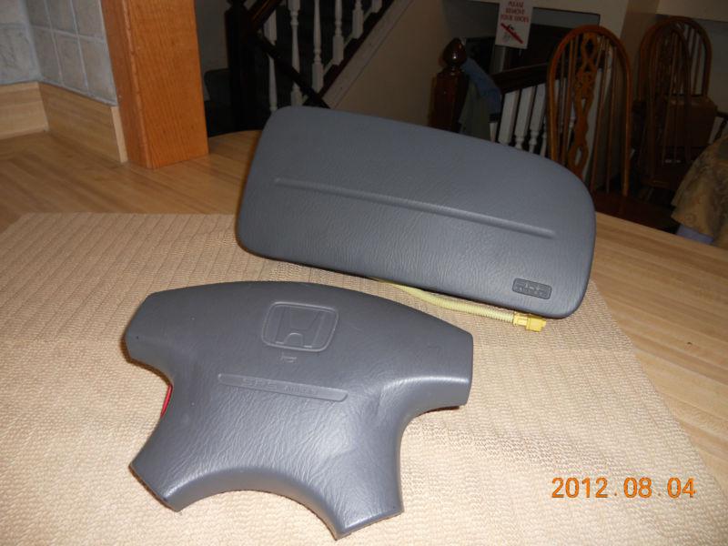 2000 honda accord sedan airbag driver & passanger side set gray used 