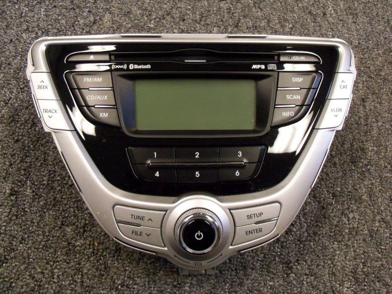 2011 oem hyundai elantra am/fm cd radio face plate audio panel 3x961-10040-guqqh