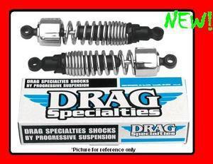 Black/chrome 13" heavy duty rear shock absorbers 06-11 harley touring