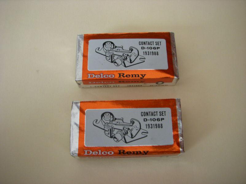 Ac delco nos d-106p ignition points-2 sets chevrolet corvette other gm cars  