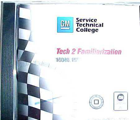 Tech 2 familiarization - gm training cd