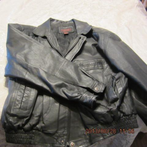 Leather motorcycle jacket