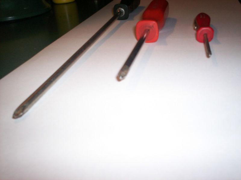 3 Piece Phillips Screwdriver Lot: Snap On 13