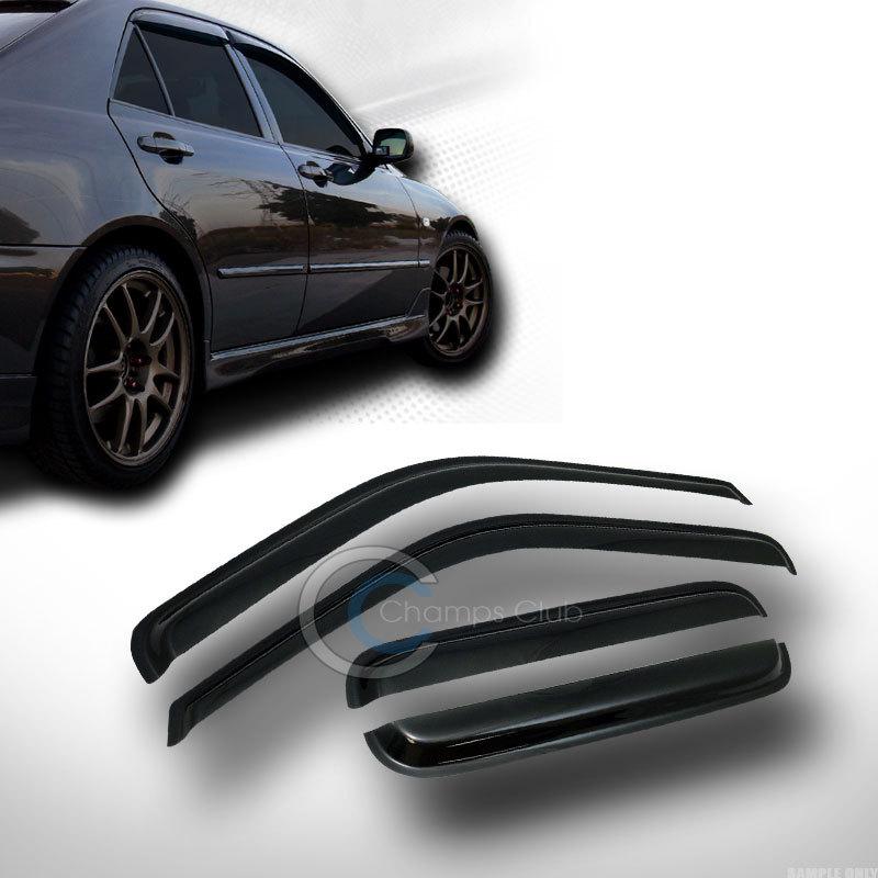 Sun/rain smoke vent shade window visor 99-12 ford f250 f350 superduty crew cab