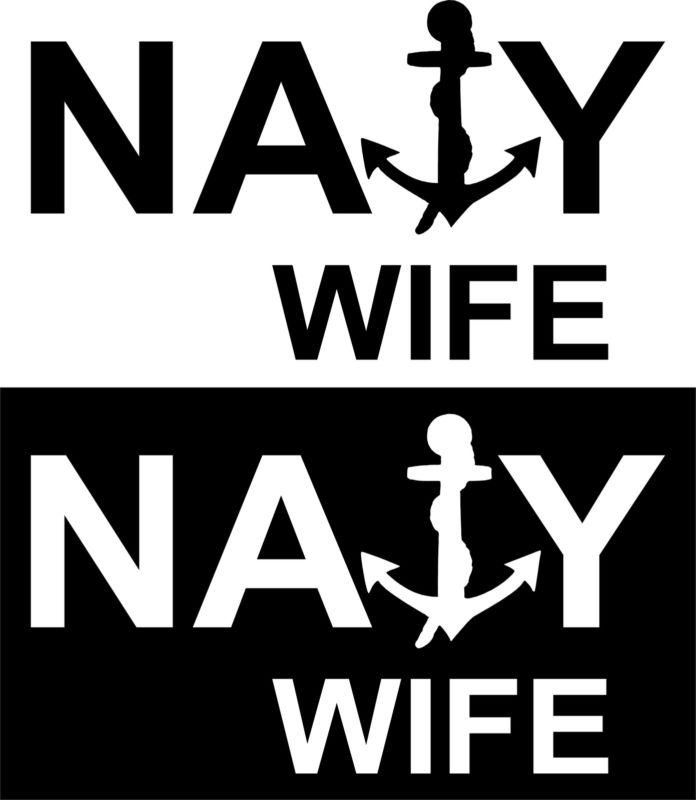 Navy military soldier wife car home wall vinyl window decal sticker 