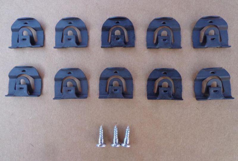 Find 10 FRONT/REAR WINDOW/GLASS MOLDING CLIPS6470 GM CHEVELLE CHEVY