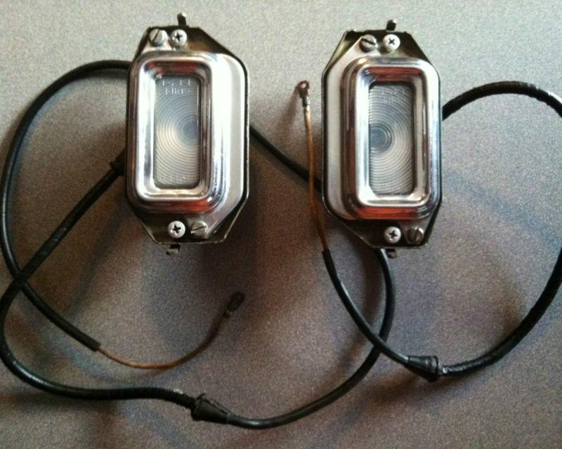 54 55 buick oem rear license plate bumper light roadmaster super special century