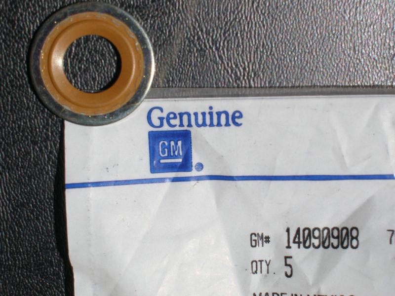 Find Five (5) New Genuine GM Oil Drain Plug Gaskets OEM 14090908 SBC
