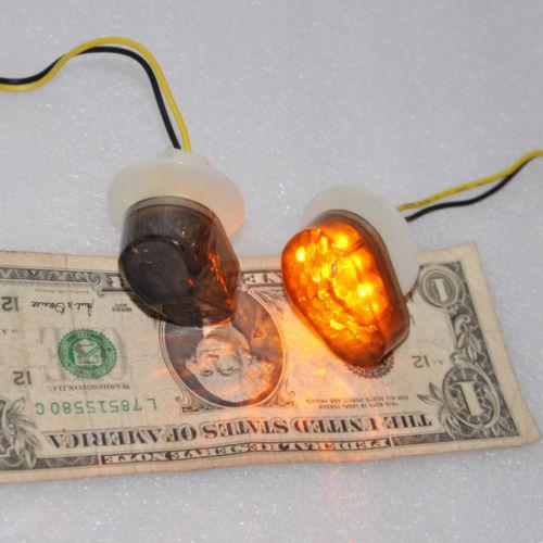 Smoke flush mount turn signal led blinker for yamaha yzf r6 r6s r1 left+right