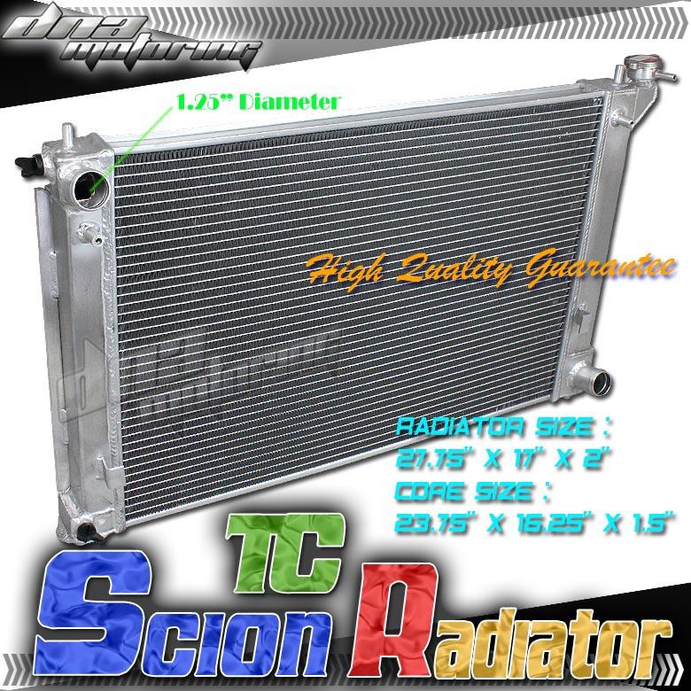 Scion tc 2005-2010 2-rows full aluminum radiator 2azfe 