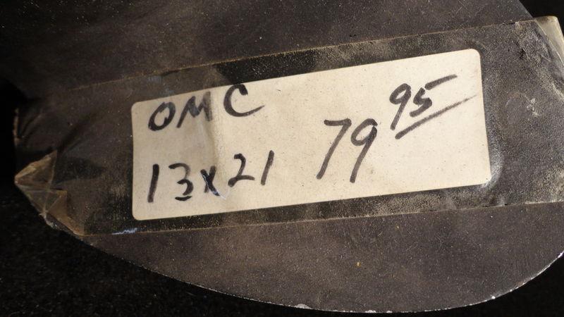USED JOHNSON/EVINRUDE ALUMINUM PROPELLER 13X21 15 SPLINE OUTBOARD PROP BOAT P196, US $79.95, image 4