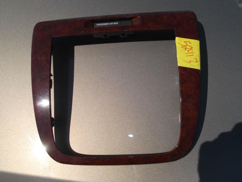 06 07 08 09 1 11 12 13 chevy impala  - dash bezel / radio trim panel