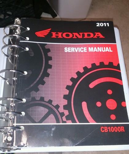 Honda cbr1000r service manual oem w/binder 2011