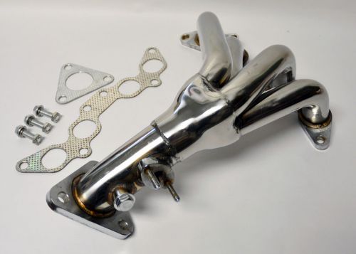 Toyota celica 90-99 2.2l dohc stainless race manifold header w/ gaskets bolts