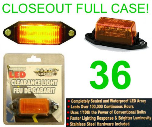 CLOSEOUT! 36 NEW AMBER SUBMERSIBLE LED CLEARANCE LIGHTS,TRAILER RUNNING LIGHT, US $69.99, image 1