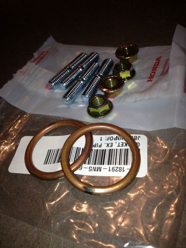 1985-86 honda atc 350x  exhaust oem head to pipe kit genuine parts 350cc factory