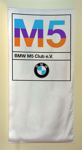 Bmw m5 banner flag - motorsport alpina hartge m3 mtechnic m535i m6 dtm e30 m1
