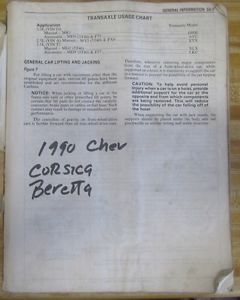 1990 chevrolet corsica, beretta l service manual-repair manual, shop manual