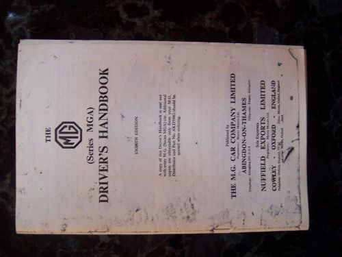 Rare hard to find original mg driver's handbook series mg eight edition n.r.
