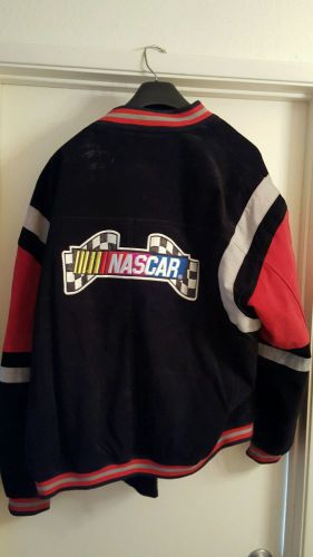 Nascar-leather-suede jacket -big man 3x -immaculate condition  !!