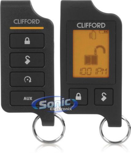 Clifford 470.6x super code 2-way responder lc3 remote start system w/ lcd remote